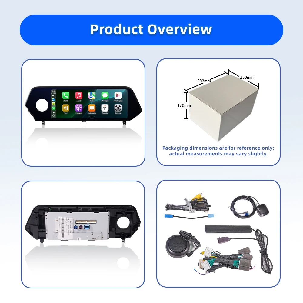 UX 2019-2021 Car Multimedia Player 10.25   Android 13 for DVD Players with CarPlay Android Interface Binarytek